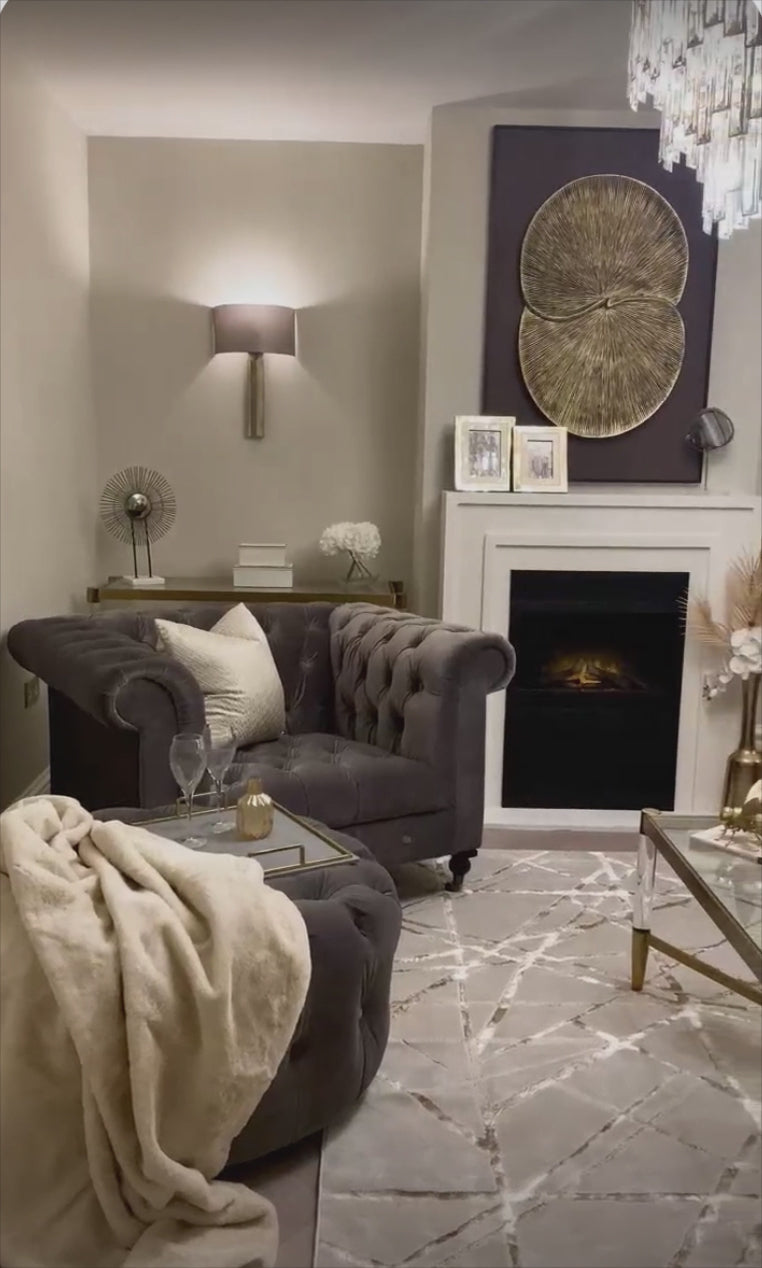 Marissa Gold & Glass Coffee Table