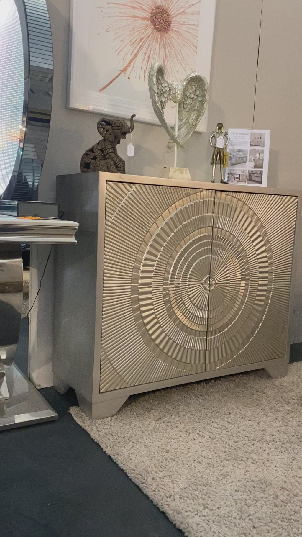 Frenso 2 Door Champagne Sideboard