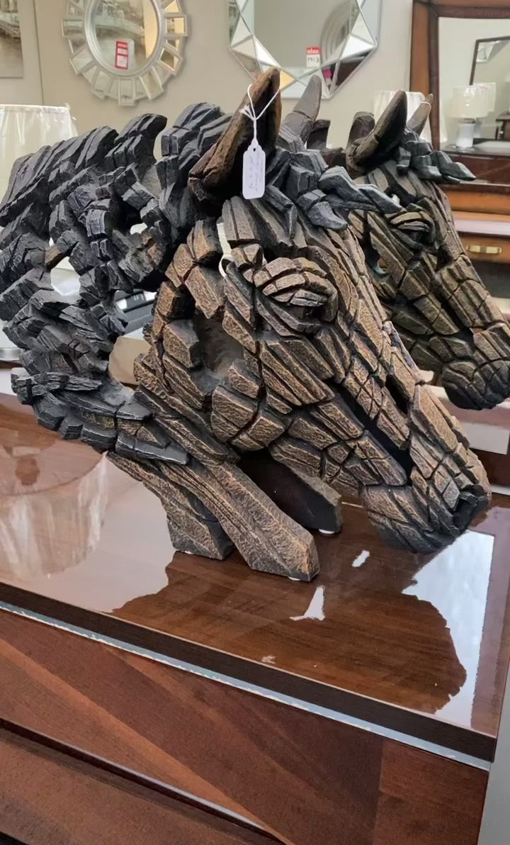 Edge Sculpture Horse Head Bust