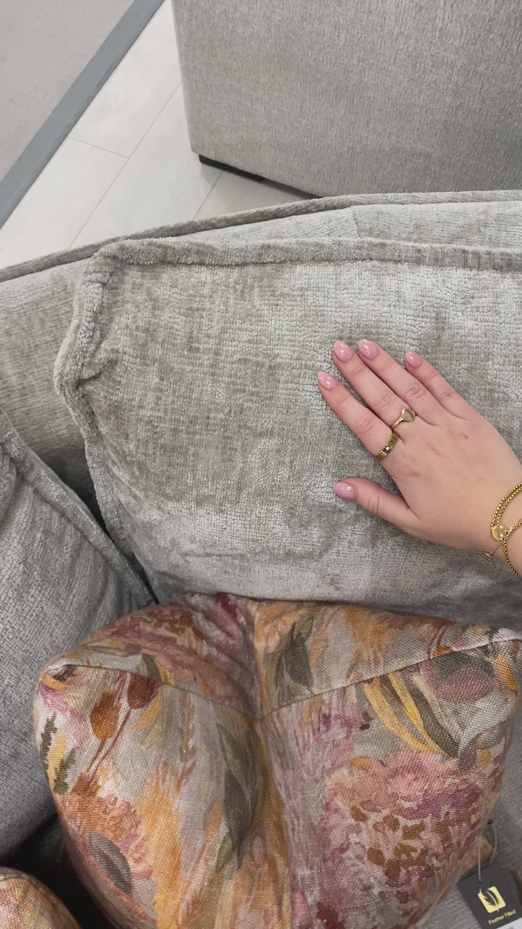 Bobbi Green or Mink Modular Sofa