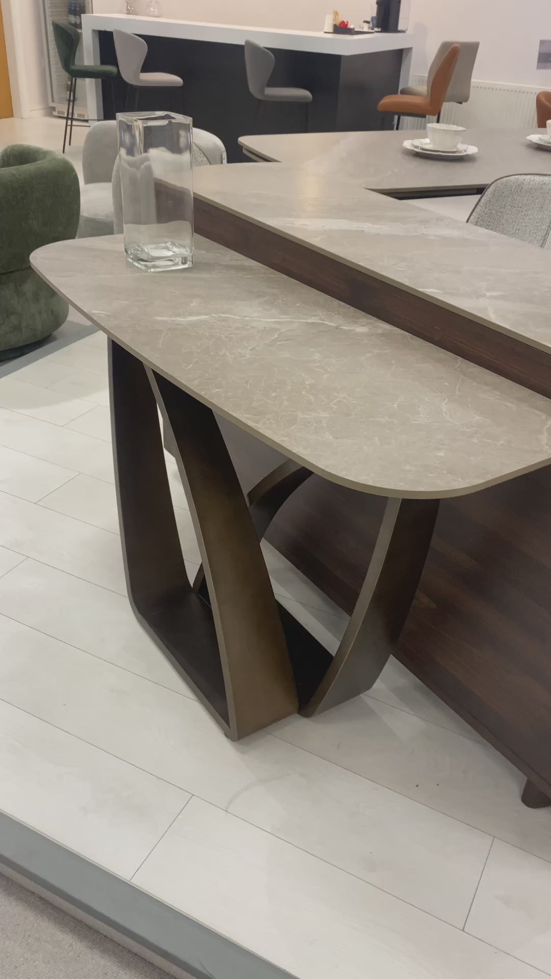 Vanessa Sinter Stone Console Table