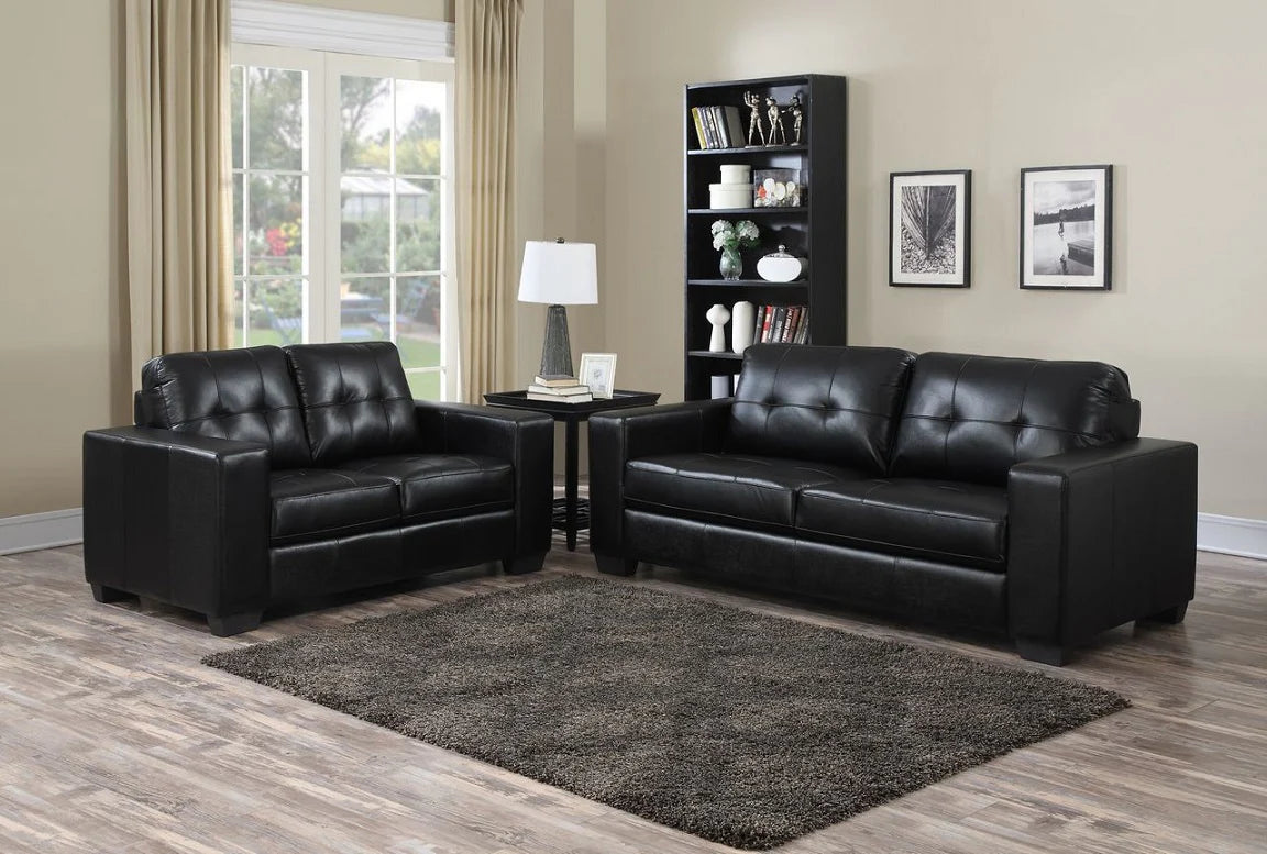 Gemona Black Leather Aire Suite - Luxury Interiors