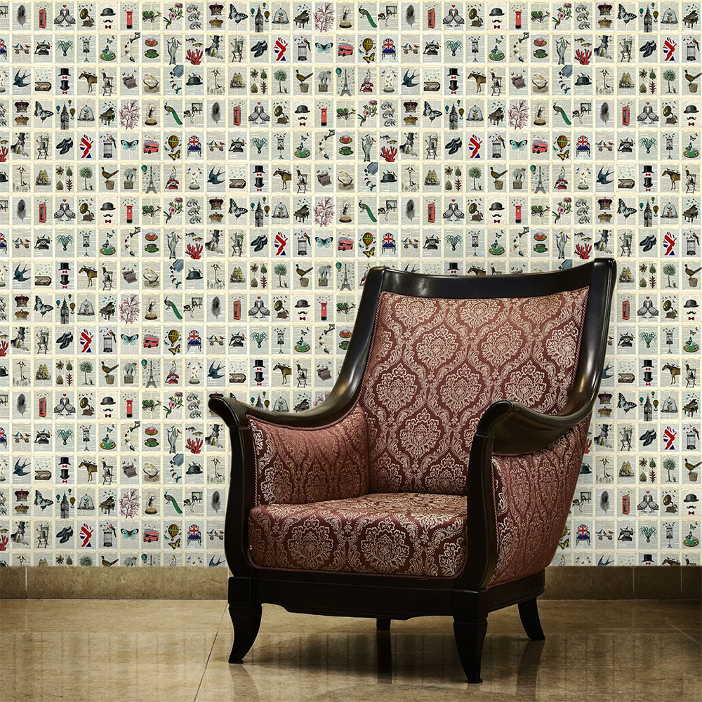 Marion McConghie Unique images on pages Wallpaper (37.5 X 27.5 cm ) - Luxury Interiors