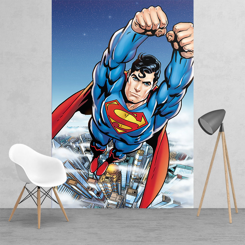 Superman Wall Mural - Luxury Interiors